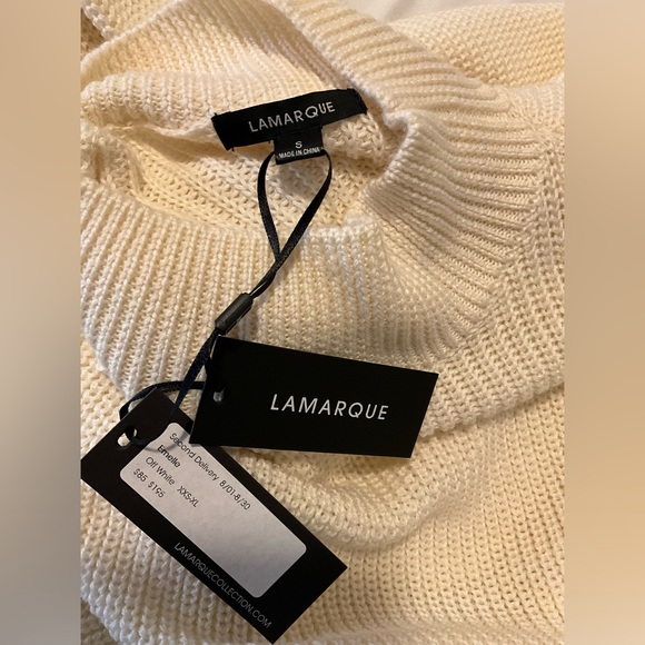 Lamarque Emelle Sweater Merino wool blend- nwt *oversized* (fits like med/lrg) - Picture 1 of 14
